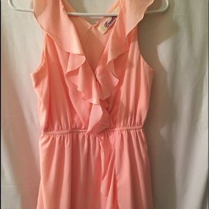 Emmalee Women Med dress, peach sleeveless